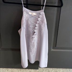 Spaghetti strap with lace top